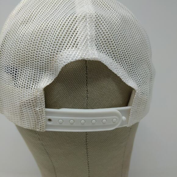 Port Authority Snapback Meshback Hat Embroidered ZLL Black White - Picture 8 of 12